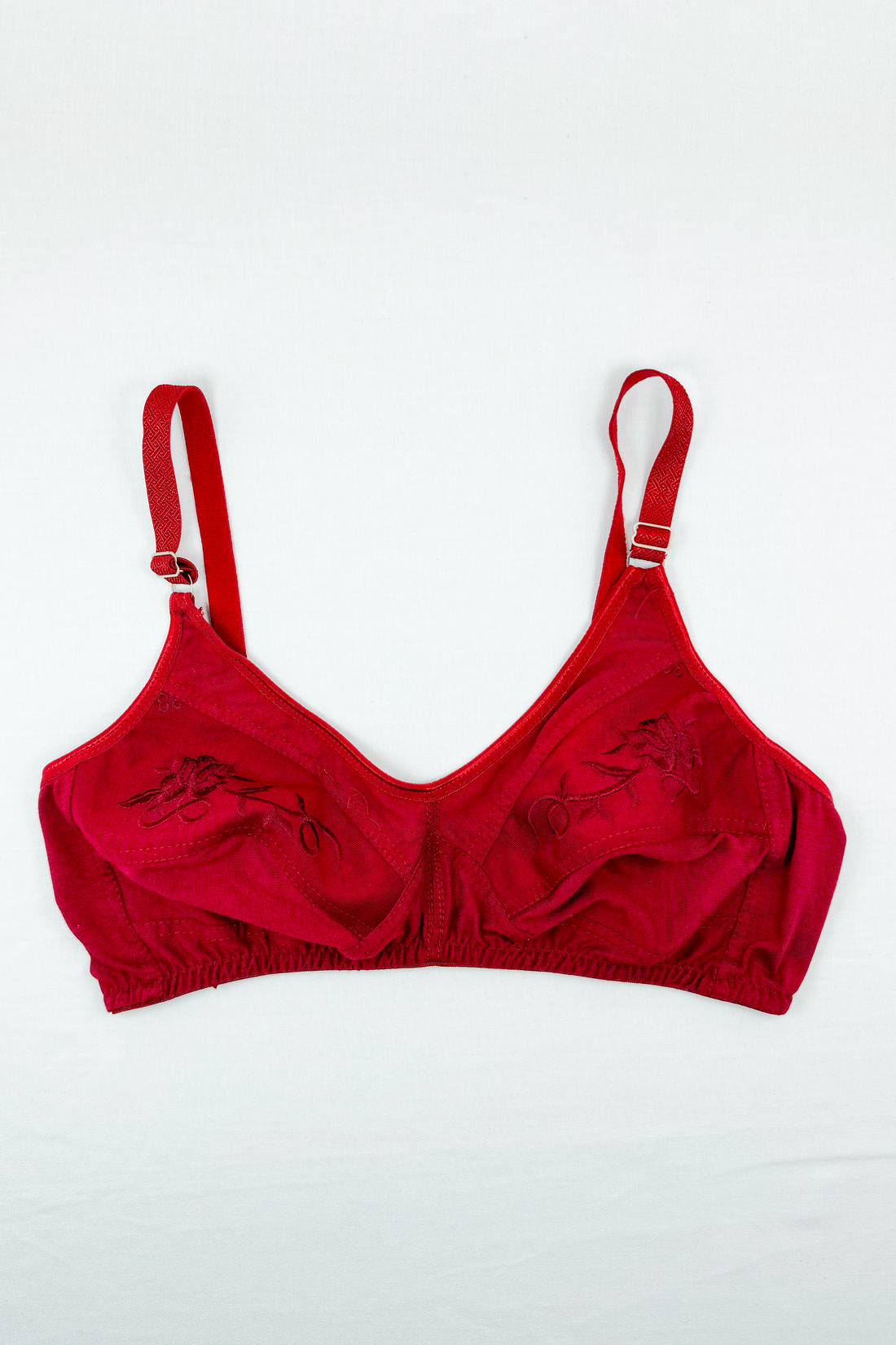 Blendivo Embroided Summer Bra (Red)