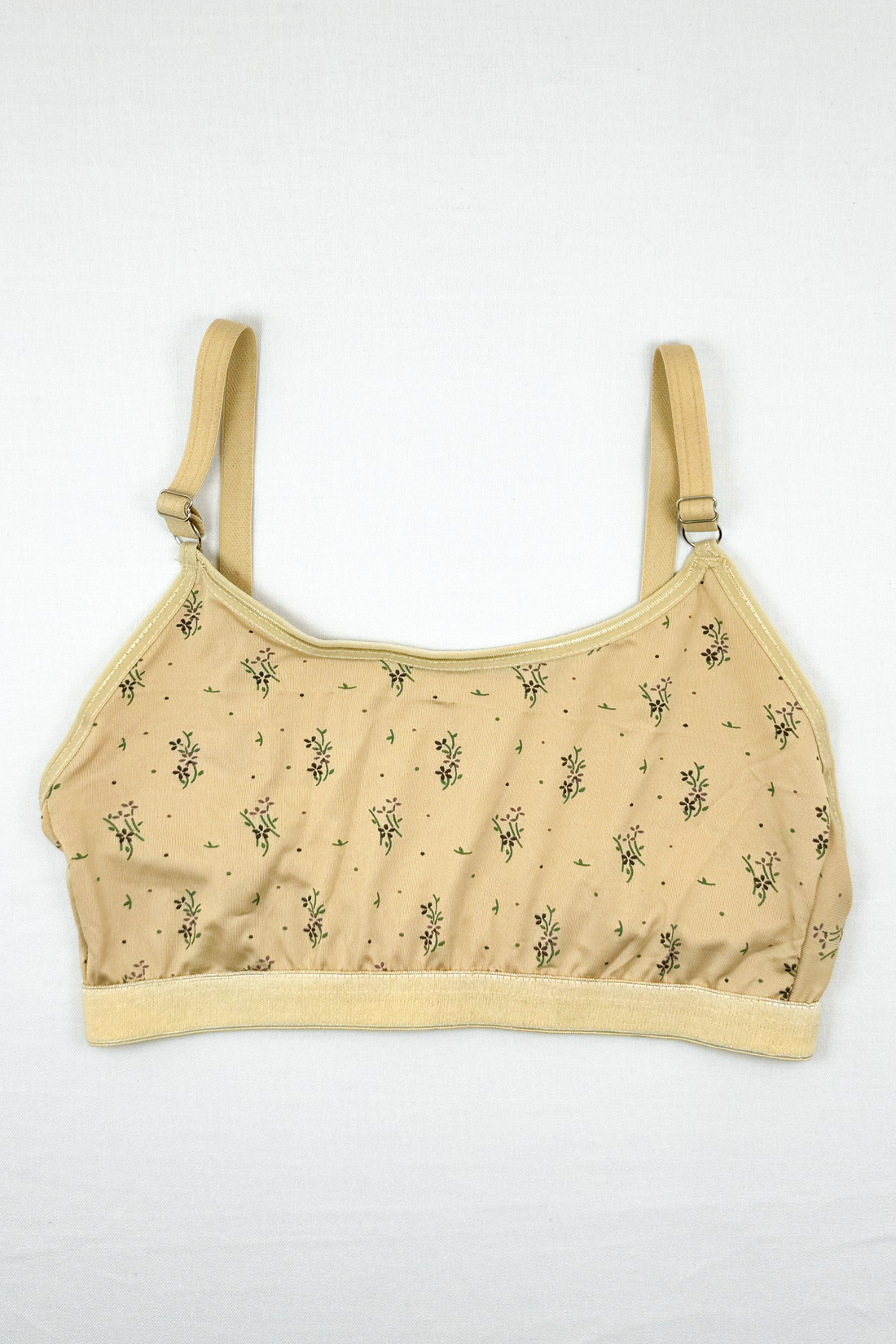 Blendivo Floral Lycra Bralette (Beige)