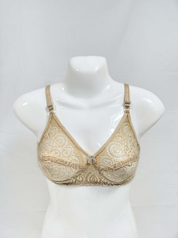 Blendivo FlexFit Lycra Mesh Bra (BEIGE)