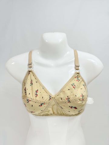 Blendivo Soft Cotton Bra with Floral Print