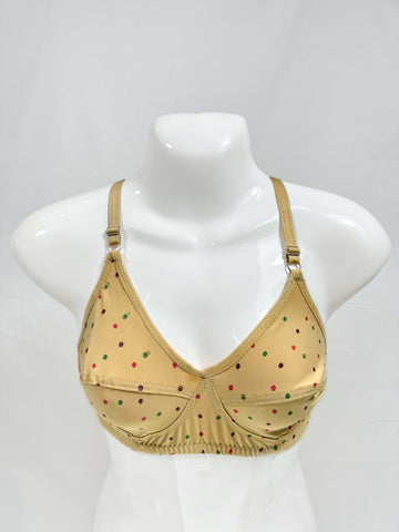 Blendivo Lycra Multi Dot Printed Bra