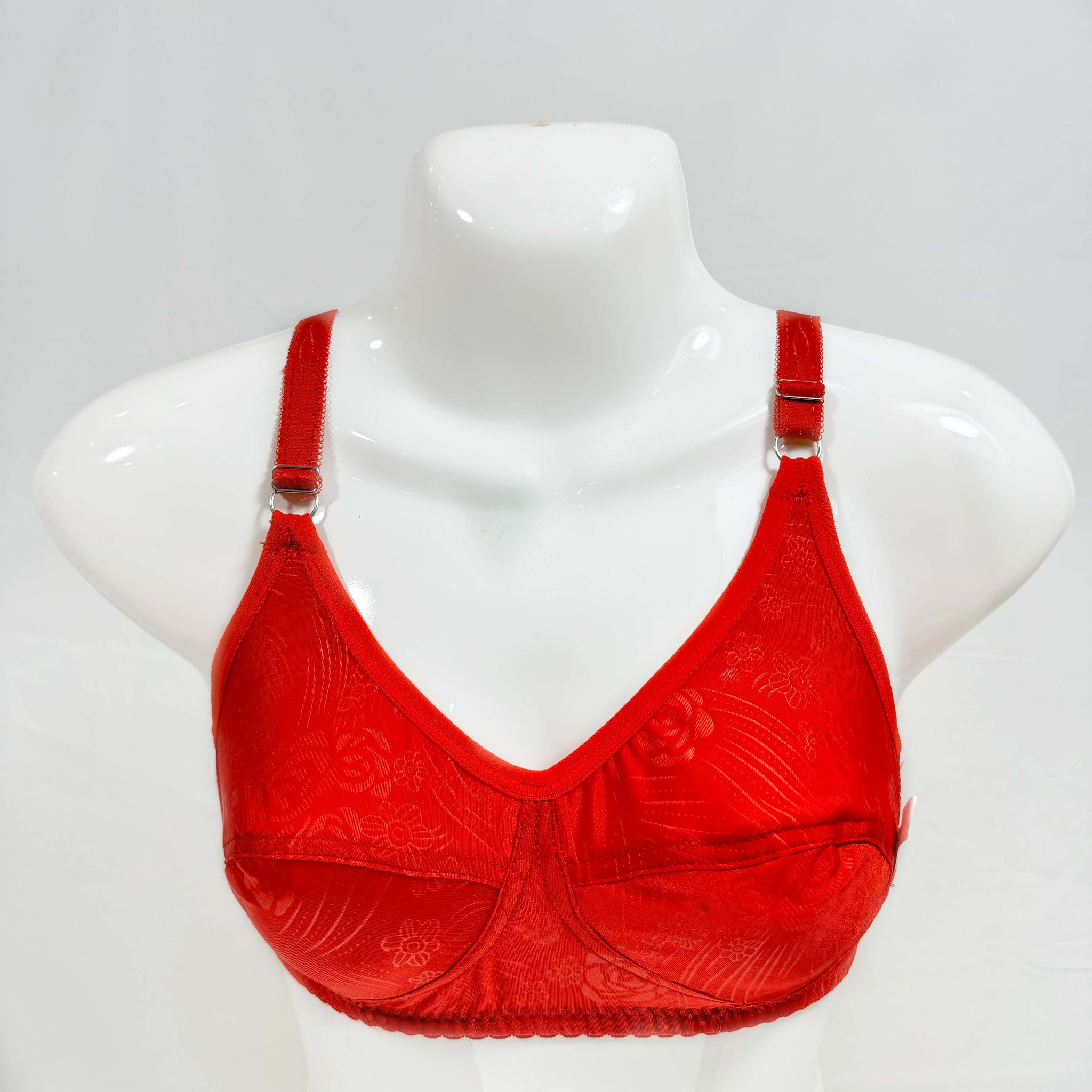 Blendivo Red Floral Lycra Bra