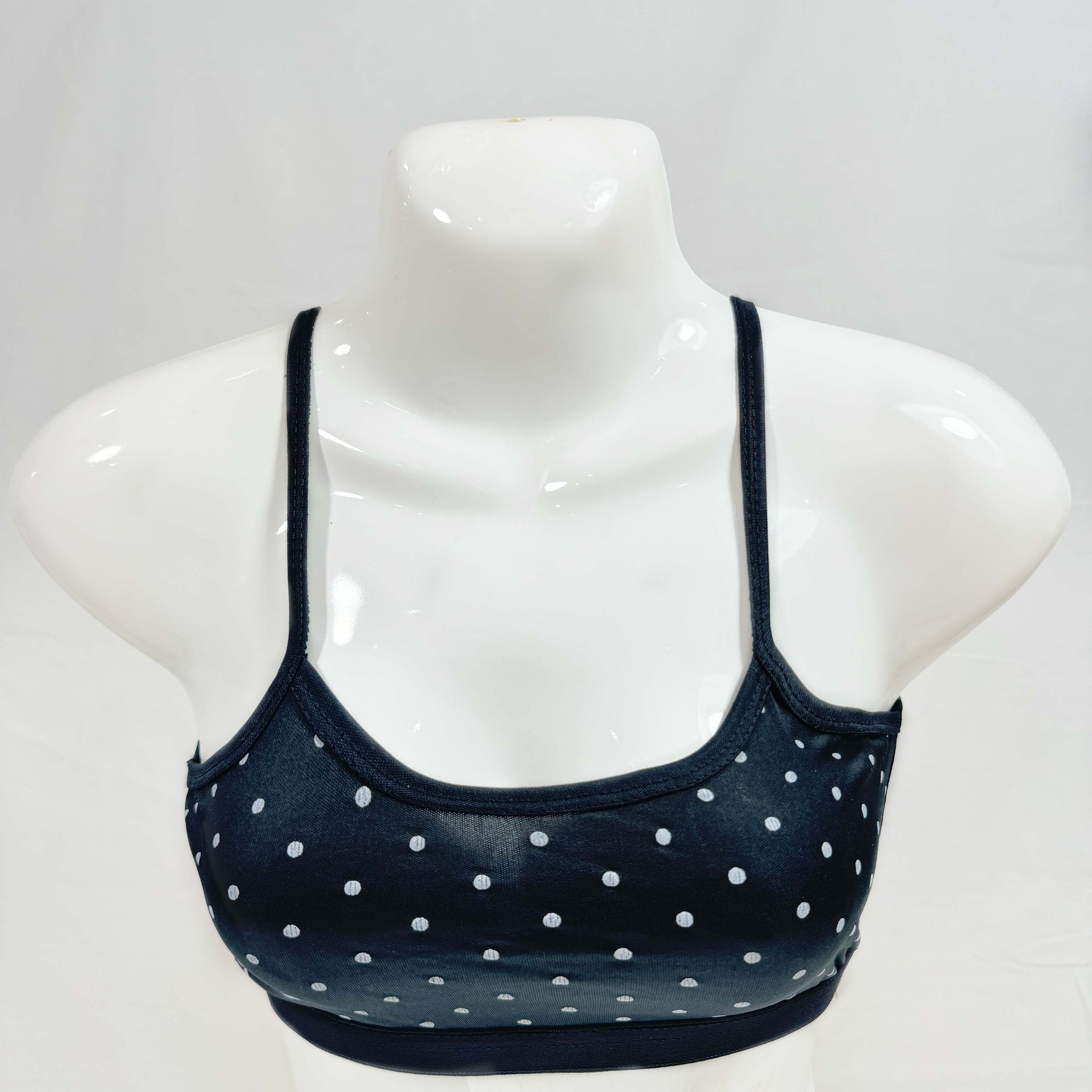 Blendivo Polka Dot Lycra Jersey Bralette (Black)