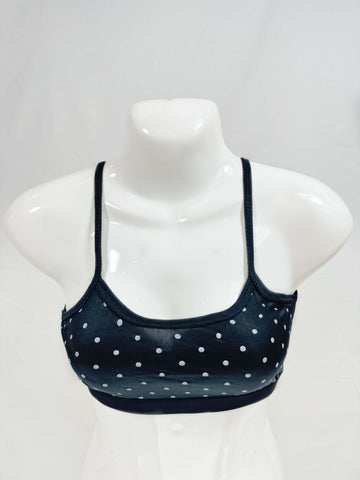 Blendivo Polka Dot Lycra Jersey Bralette (Black)